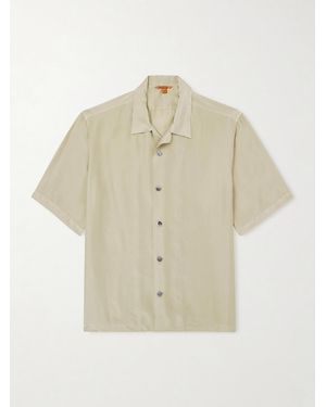 Barena Solana Camp-collar Silk Shirt - Natural