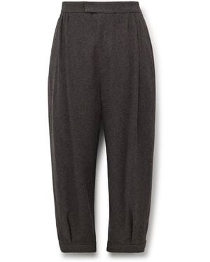 Amomento Tapered Wool Pants - Gray