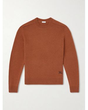 Burberry Cashmere-blend Jumper - Brown