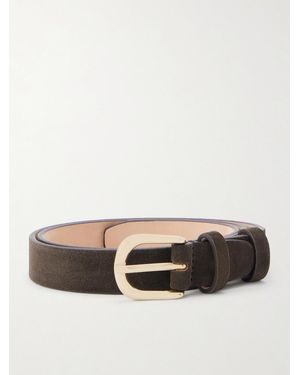MR P. 2.5Cm Suede Belt - Brown