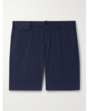Slowear Venezia 1951 Slim-Fit Straight-Leg Cotton-Blend Bermuda Shorts - Blue
