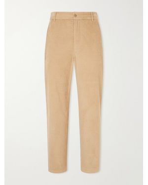 Moncler Straight-Leg Cotton-Corduroy Pants - Natural