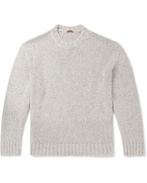 Barena Caloma Linen And Cotton-blend Sweater - White