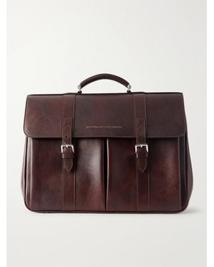 Brunello Cucinelli Leather Briefcase - Brown