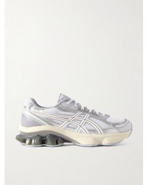 Asics Gel-Kinetic Fluent Metallic Mesh Trainers - White