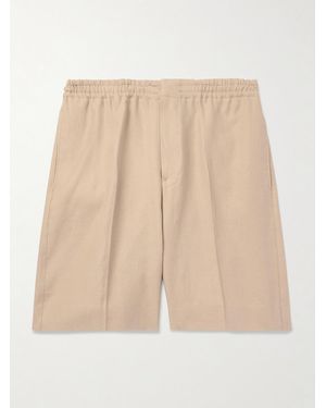 ZEGNA Straight-leg Linen Shorts - Natural