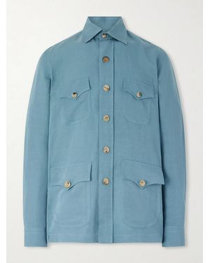 Rubinacci Safari Overshirt - Blu