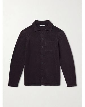 Inis Meáin Linen Cardigan - Blue