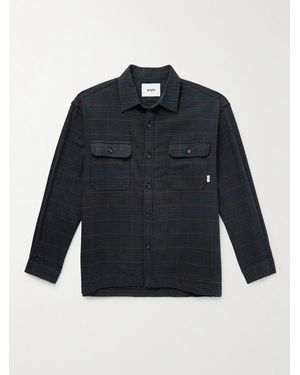 WTAPS Checked Cotton-flannel Shirt - Blue