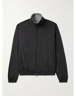 Loro Piana Reversible Windmate Storm System Nylon And Cashmere Blouson Jacket - Black