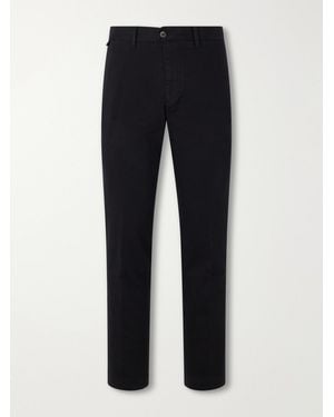 Slowear Incotex Straight-Leg Cotton-Blend Twill Pants - Blue