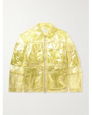 Dries Van Noten Crinkled-Nylon Field Jacket - Metallic