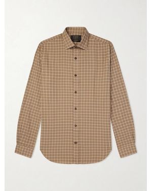 James Purdey & Sons Checked Cotton Shirt - Natural