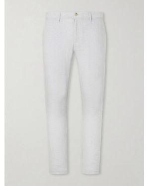 Onia Straight-Leg Linen Pants - White