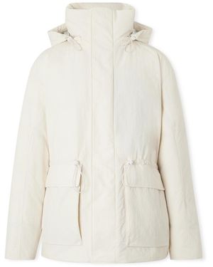 Laminar Shell Hooded Down Parka - White