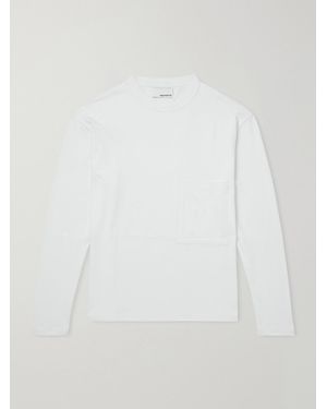 SAGE NATION Cross Stitch Cotton-Jersey T-Shirt - White