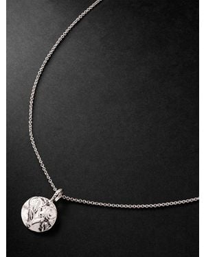 Elhanati Star Sign Aries Pendant Necklace - Black