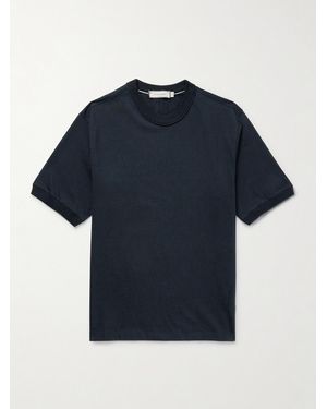 Canali Cotton-Jersey T-Shirt - Blue