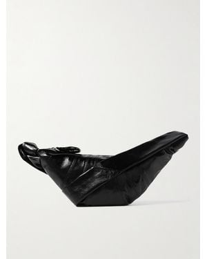 Lemaire Croissant Small Coated-Cotton Messenger Bag - Black