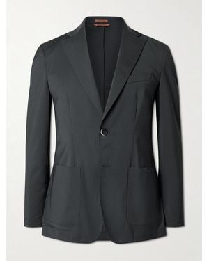 Barena Borgo Virgin Wool-Blend Suit Jacket - Black