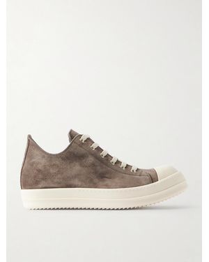 Rick Owens Ramones Suede Trainers - Brown