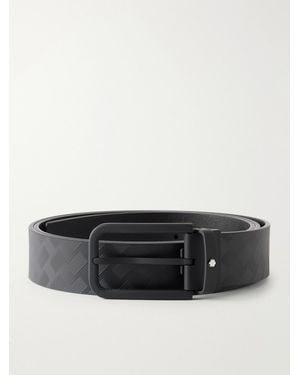 Montblanc 35Mm Leather Belt - Black