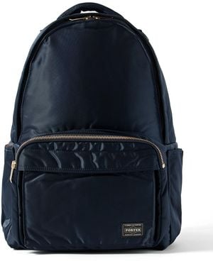 Porter-Yoshida and Co Tanker Daypack Nylon-Twill Backpack - Blue