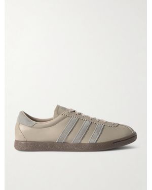 adidas Originals Tobacco Gruen Suede-trimmed Leather Trainers - Grey