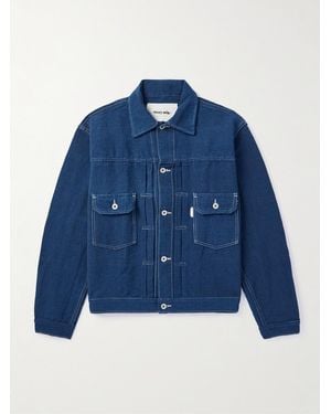 STORY mfg. Tuesday Cotton-Canvas Jacket - Blue