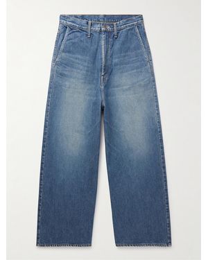 Kapital Port Wide-Leg Jeans - Blue