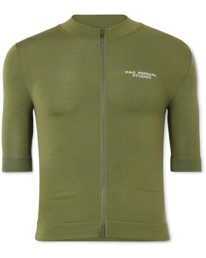 Pas Normal Studios Escapism Logo-print Cycling Jersey - Green