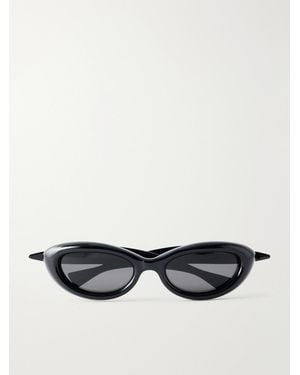 Bottega Veneta Sardine Round-Frame Injected Sunglasses - Black