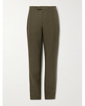 Favourbrook Slim-Fit Linen Suit Trousers - Green