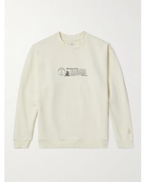One Of These Days Printed Cotton-Jersey Sweatshirt - White