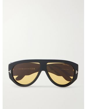 Tom Ford Bronson D-Frame Acetate Sunglasses - Black
