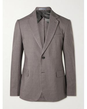 MR P. Regular-Fit Linen Suit Jacket - Grey
