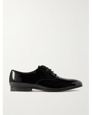 Ralph Lauren Paget Ii Patent-Leather Oxford Shoes - Black