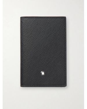 Montblanc Cross-Grain Leather Cardholder - Black