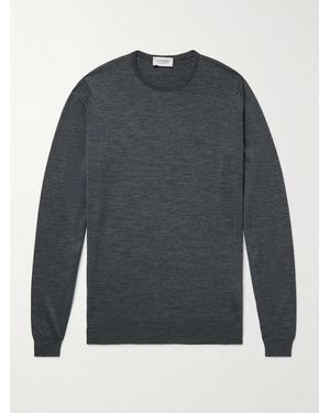 John Smedley Lundy Merino Wool Jumper - Grey