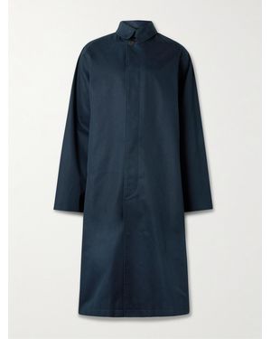 Studio Nicholson Cotton-Blend Twill Trench Coat - Blue