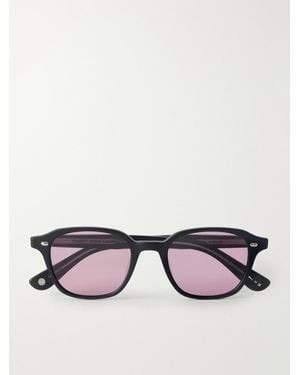 Garrett Leight Lachman Round-Frame Acetate Sunglasses - Black