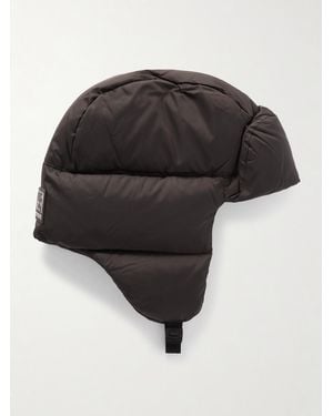 66 North Dyngja Logo-Appliquéd Quilted Recycled-Shell Down Trapper Cap - Black