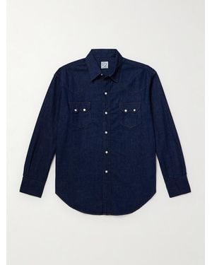 Orslow Denim Western Shirt - Blue