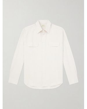 De Bonne Facture Artist Cotton And Hemp-Blend Shirt - White
