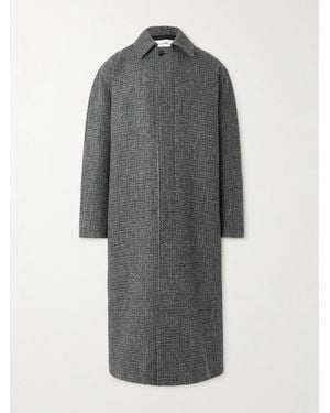 Celine Mantel aus Woll-Tweed - Grau