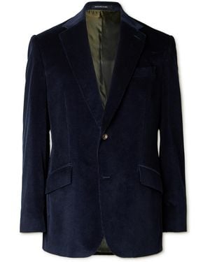Richard James Chapman Cotton-Corduroy Suit Jacket - Blue