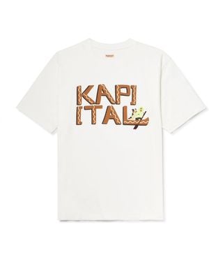 Kapital Printed Cotton-Jersey T-Shirt - White