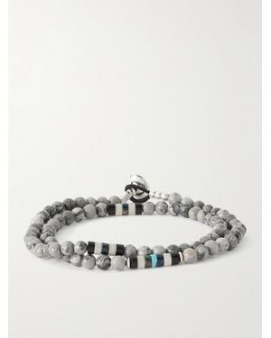 Mikia Sterling Jasper Bracelet - Metallic