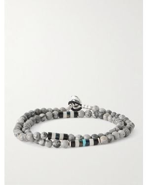 Mikia Sterling Jasper Bracelet - Metallic