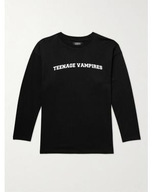 Liberal Youth Ministry Printed Cotton-Jersey T-Shirt - Black
